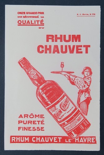 Buvard rhum chauvet havre - buvard,