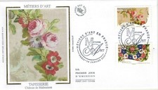 2009-Fdc.Enveloppe soie 1°jour**Tapisserie"Métiers d'art-Malmaison-Yv262/64