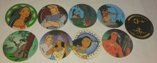 9 Pog ancien série disney pocahontas Pogs officielle  WPF Avimage kini vintage