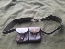 besace cuir vintage  ancien militaria