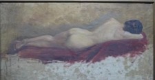 Tableau Ancien Huile Portrait