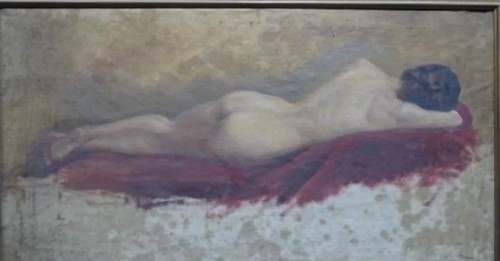Tableau ancien huile portrait - tableau,
