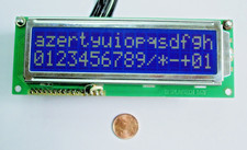 Afficheur alphanumérique LCD avec 2 lignes de 16 grands caractères et éclairage