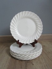 7 Assiettes Plates Blanc