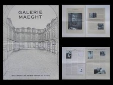 BROCHURE GALERIE MAEGHT - 1990 - HELENE DELPRAT, OLIVIER GAGNERE