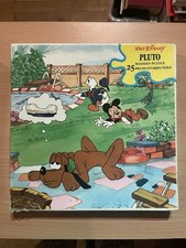 Ancien puzzle en bois Disney PLUTO - HOPE - Années 70 COMPLET
