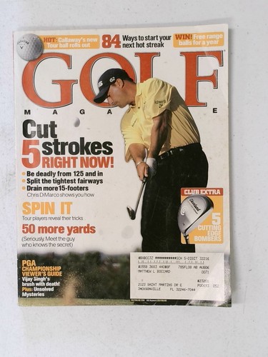 Golf magazine august 2006 - magazine,