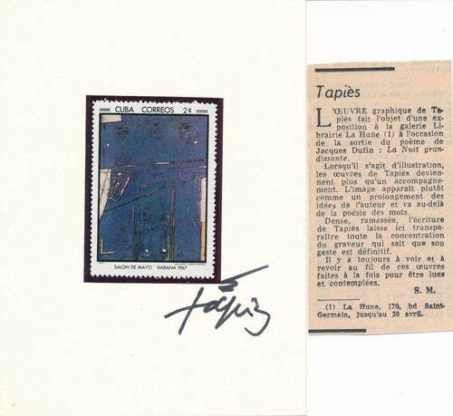 Espagne antoni tàpies timbre - espagne,