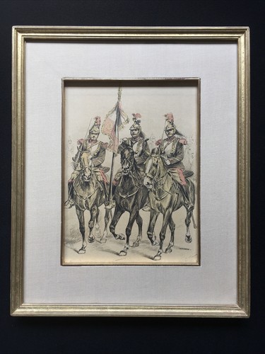 Tableau estampe bataillon - tableau, de