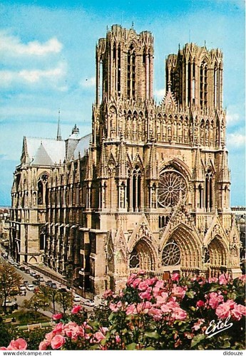 Carte postale reims - carte,