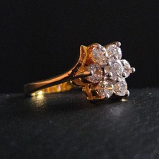 Bague marguerite brillante