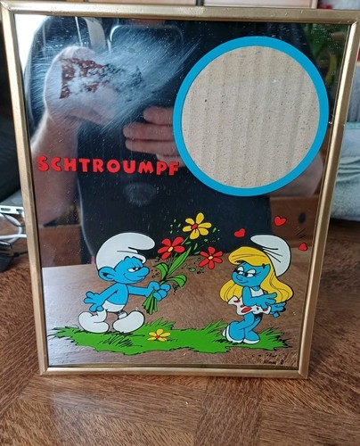 Ancien miroir porte photo - miroir,