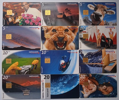 Lot télécartes suisse - 12,