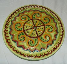 René QUILLIVIC (1879-1969). HB QUIMPER.assiette aux motifs celtiques 22 cm