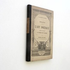 L'art poétique Boileau 1897-Pellissier classiques français à l'usage des classes