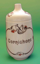 pot a cornichon en porcelaine