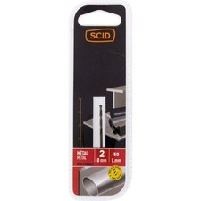 Foret mèche métal HSS cobalt intensif ° 2 mm x 50 mm métaux très résistant SCID