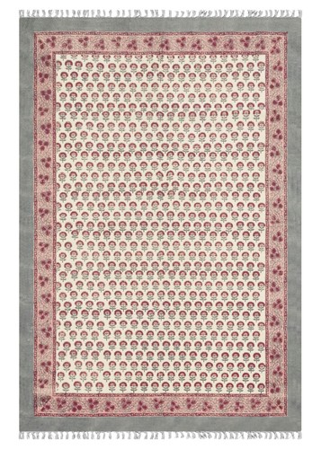 Gris floral main bloc - floral,