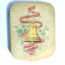 Ancienne 1920’s Carton décor peint  cloche PAQUES boite confiserie chocolat