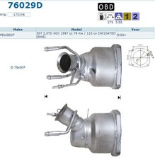 Pot catalytique Peugeot 307