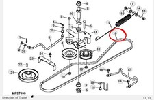 Pour Deere Transmission Hydro Courroie D'Entraînement M144044 LT150 LT160 LT170