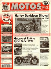 MOTOS D'HIER  64 HARLEY DAVIDSON Shovel MESSERSCHMITT KR 200 GNOME RHONE 500