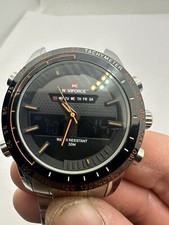 montre noire homme naviforce water résistant 30m 