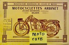MOTO ARBINET JULES GEORGES