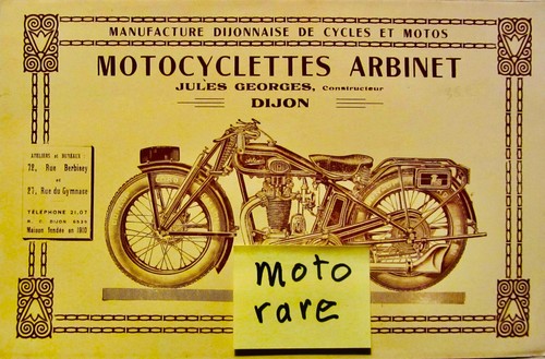 Moto arbinet jules - arbinet, georges