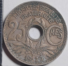 25 Centimes 1929 Lindauer France - 699744