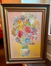 Peinture (huile sur toile) de Blasco MENTOR, Rapsodie en rouge