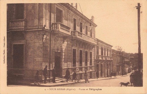 Cpa algerie souk - souk, postes