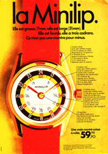 PUB MONTRES " LIP MINILIP  " 1969  ( 1  )