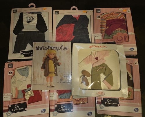 Lot vêtements tenue poupée