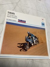 Yamaha 750 YZE Paris Dakar Peterhansel 1989 fiche carte moto de collection Atlas