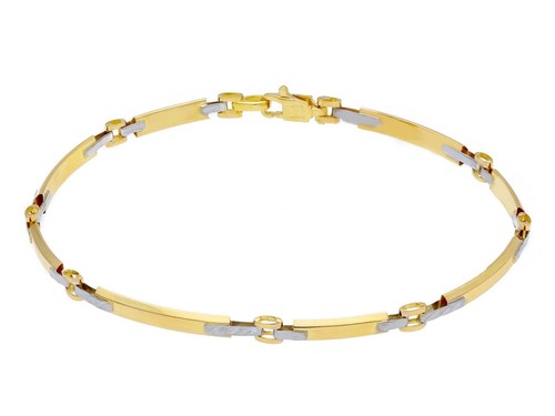 Bracelet jaune blanc - bracelet, et