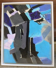Tableau moderniste abstrait - tableau,