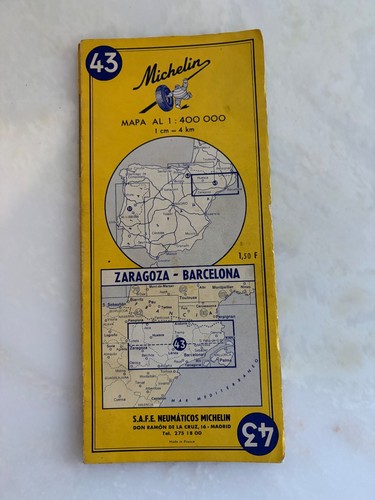 Ancienne carte michelin 43 - carte,