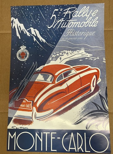 Affiche ancienne rallye - ancienne,