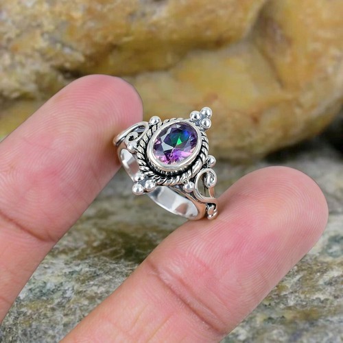 Topaze mystique bague 925 - topaze,