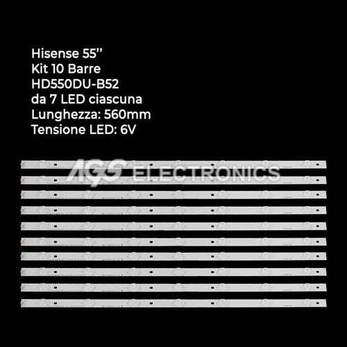 Kit barres strip tv - 10, 7