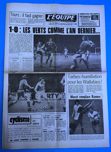 Football equipe 10 1976 - l’equipe, 21/10/1976