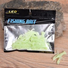 Leurres crevettes en plastique souple pour pêche lot de 20 pièces avec action