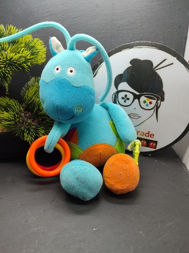 Doudou cheval poney ane - , bleu