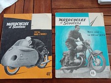 Lot 2 revues-MOTOCYCLES et SCOOTERS  1956-publicité magazine pub scooter mob... 