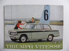 Catalogue / brochure anglaise TRIUMPH VITESSE de 1964