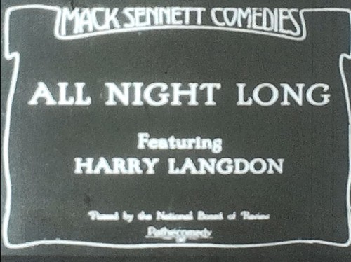 8mm film harry langdon - bw,