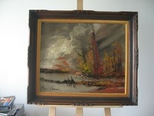 huile sur panneau de Roger