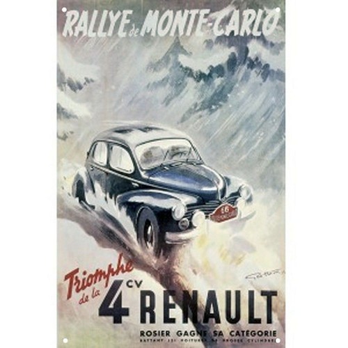 Affiche rallye monté carlo - affiche, de