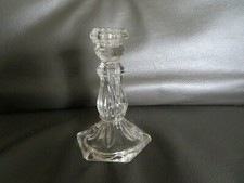 ancien petit bougeoir en verre